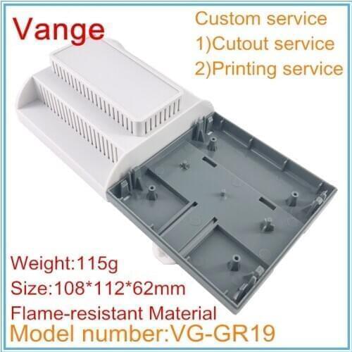 2pcs/lot industrial control PLC junction box 108*112*62mm ABS plastic diy project box fire prevention material for electronics