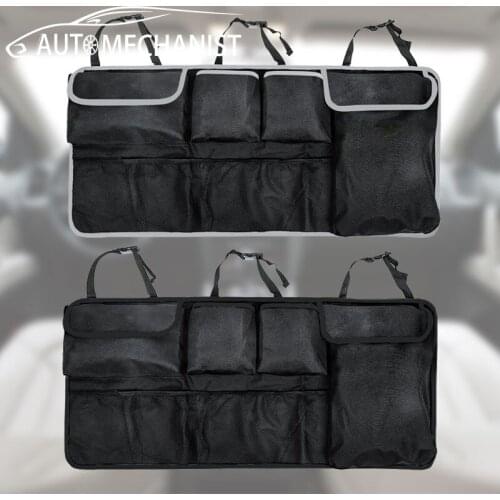 Car Rear Seat Back Storage Bag Multi Hanging Car Trunk Organizer Auto Stowing Tidying Nets Pocket Interior Accessories