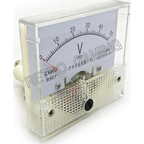 Free shipping Gift machine 85C1 type analog meter 20V mechanical positive 65 * 56 mm header Pointer to dc voltmeter head