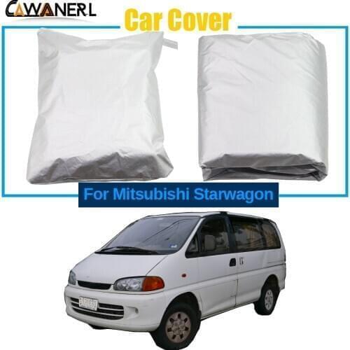 Full Car Cover MPV Outdoor Indoor Anti-UV Sun Snow Rain Dust Resistant Windproof Cover For Mitsubishi Starwagon 1994-2007