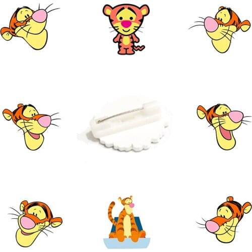 Disney Cartoon Q Version Jumping Tiger Creative Brooch Childrens Jewelry Gift Acrylic Badge Enamel Pin Animation Fashion Pin