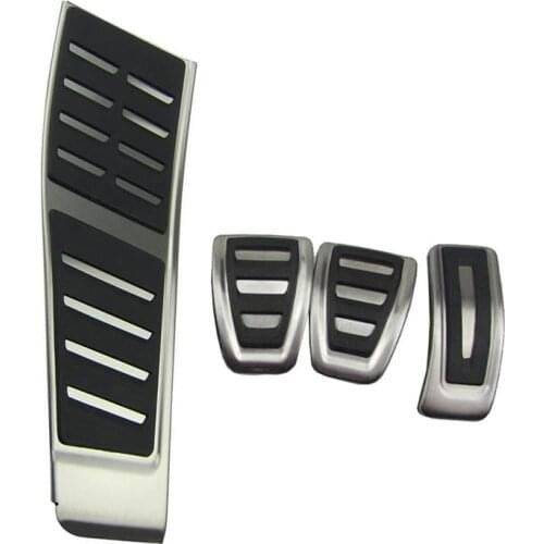 Foot Pedal Cap Kit For Audi A5 B8 S5 (8T) A5 B9 A4 S4 B8 (8K) Q5 8R A6 C7 (4G) RHD Gas Fuel Brake Footrest Cover Pad Trim AT/MT