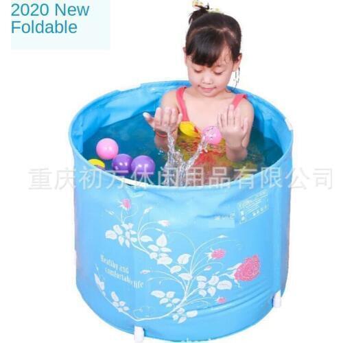 Hot-selling Childrens Bath Bucket, Foldable Tub, Household Non-inflatable Bathtub Can Be Carried Out Play Bath Tub Child Bath