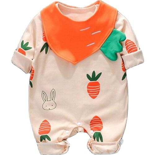Newborn Clothes Jumpsuits Baby Rompers Long Sleeves One-pieces 0-24 Months Girl Soft Suits Boy Cute Clothing Sets