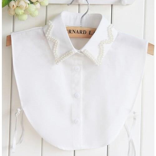Linbaiway Women Shirt False Collar Female Lapel Shirt False Collar Clothes Detachable Collar Blouse Tank Top Sweater Decoration