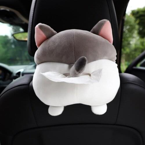 Cute Animal Car Tissue Box Cartoon Cute Napkin Tissue Paper Holder For Home Office Car Napkin Tissue Paper Holder Car Seat