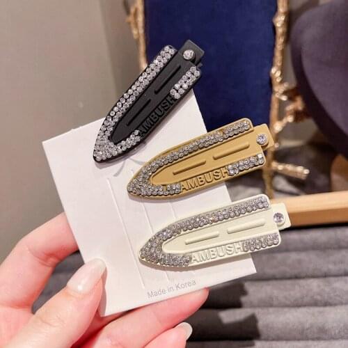 Fashion Women Rhinestone crystal Barrette hairpin flowers Hair Clips Girls delicate Ponytail Hair Accessories wholesale