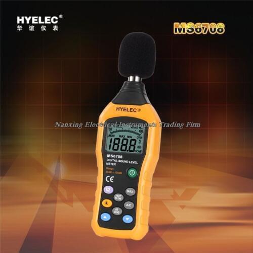 MS6708 Handheld LCD Digital Display 30dB ~ 130dB Digital Sound Level Meter Noise Meter DB Decibel Level Meter Tester