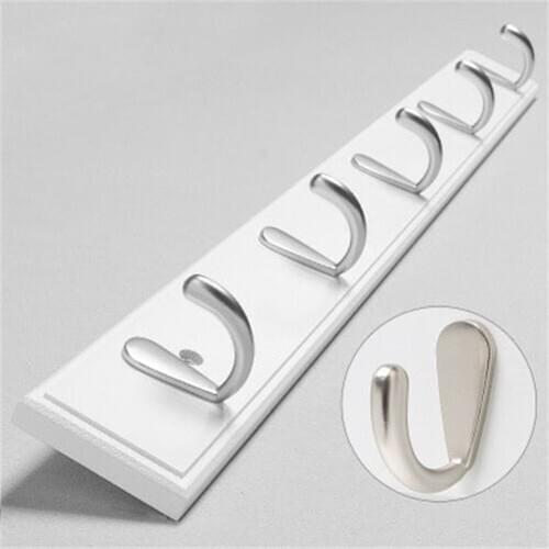 Fresh And Simple Hanger Wall-mounted Hanger Wall-mounted Row Hook Wall-mounted Load-bearing Hanger Hook 4 Hooks