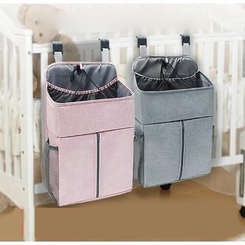 Baby Bed Organizer Hanging Bags For Newborn Crib Diaper Storage Bags Baby Care Organizer Infant Bedding Nursing Bags