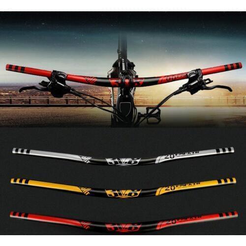 Full Carbon Rise Bicycle Handlebar Swallow Shaped Mountain Bike Riser Flat Handle Bar ​for Cycling Bike Parts 31.8*620-720mm