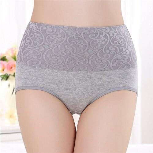 Women High Waist Panties Women Underwear Sexy Soft Comfortable Cotton Blend Briefs High Quality Panties M-XXXL