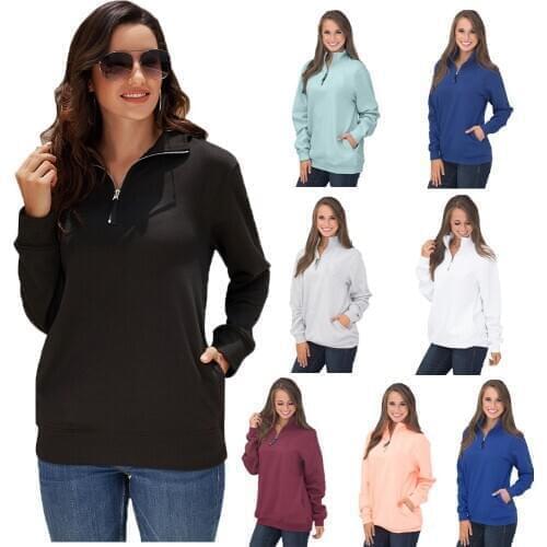 Womens Spring Autumn New Casual Long-sleeved Pullover Loose Sweatshirt Top