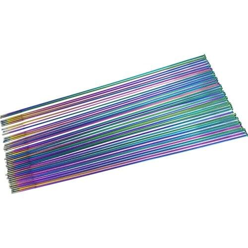 15 Pieces / Lot Pillar PSR WING 20 Rainbow Straight Pull Spokes 14H 2.0mm Original Thread No Cutting Bicycle Wheel Parts Rays