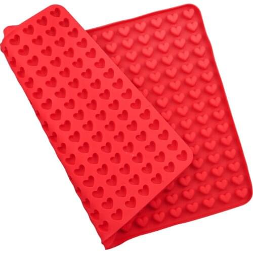 255 cavity Heart-shaped Baby Birthday Cake Decorating Tool Silicone Cake Mold Muffin Chocolate Cookie Baking Mould Pan m141