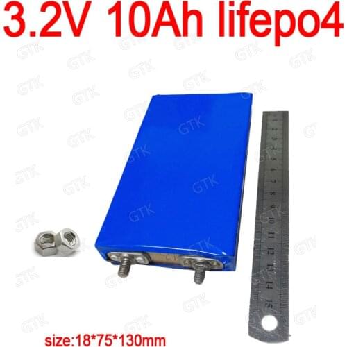 4/8pcs 3.2v 10ah lifepo4 battery 10ah 3.2v 30A high rate cell aluminium case for 4s 12.8v 10ah battery DIY pack power 24v 8s kit