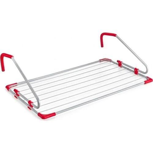 Silver/Red balcony clothesline 106x55x22cm 7house