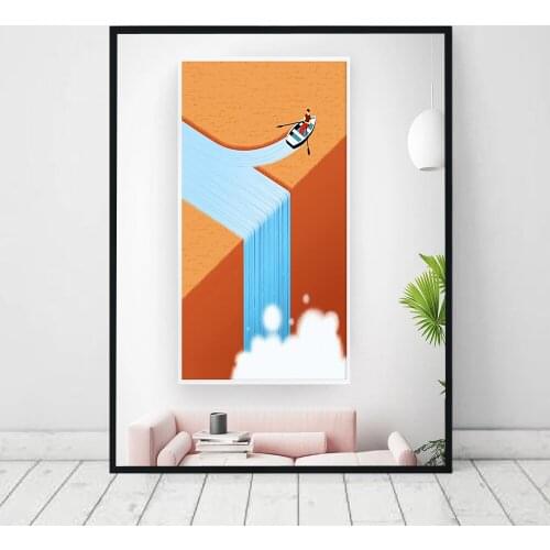 Abstract Horizontal Thinking Canvas Picture Print Poster Modern Wall Art Canvas Painting Prints Living Room Home Decoration