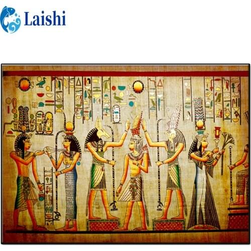 Diamond Painting Copy ancient Egyptian murals Full Square 5D DIY Diamond Embroidery Rhinestones Mosaic Cross Stitch Home Decor