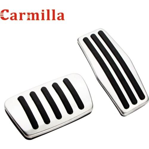 Carmilla Stainless Steel AT Car Pedals for Chevrolet Cruze MK1 2009 - 2018 Gas Brake Pedal Protection Cover Accessories