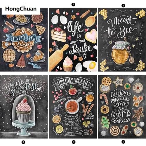Fast delivery "Happy blackboard" 5D DIY square/round diamond painting mosaic diamond cross stitch home decoration art gift