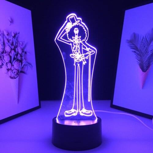 King of Soul Anime Figure for Child Birthday Gift Bedroom Decoratio Nightlight Manga Acrylic Table Lamp 3D LED Night Light
