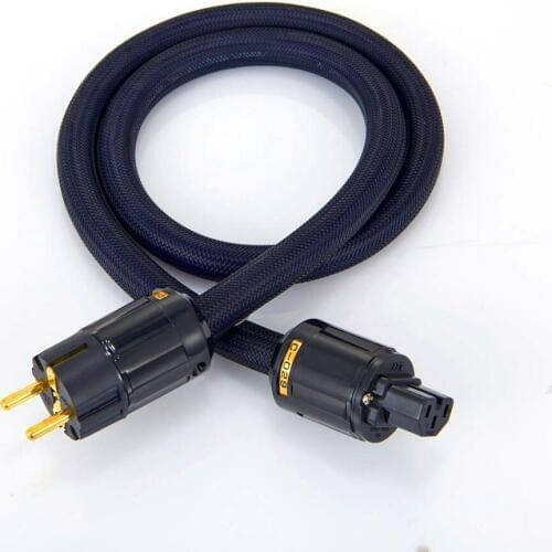 Hi-end OFC Copper EU Power Cable, P-029+C-029 power plug connector jack Extension power cable,schuko audiophile cable