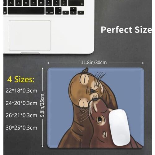 Sea Lion Love-Mouse Pad 1558 Sea Lions Sea Lion Mammal Marine Marine Life Digital Drawing