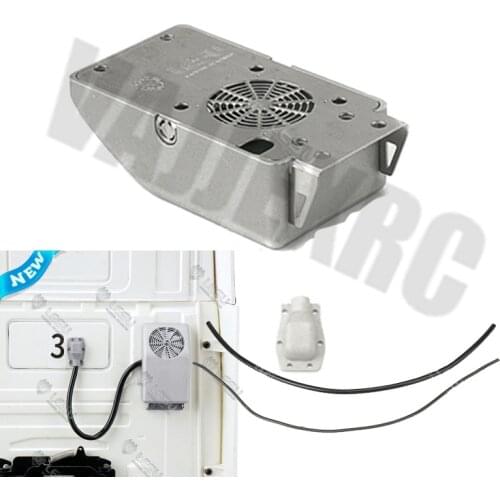 Stainless Steel Simulation Car Air Conditioner Model for 1/14 Scale Remote Control Tractor Truck Scania R620