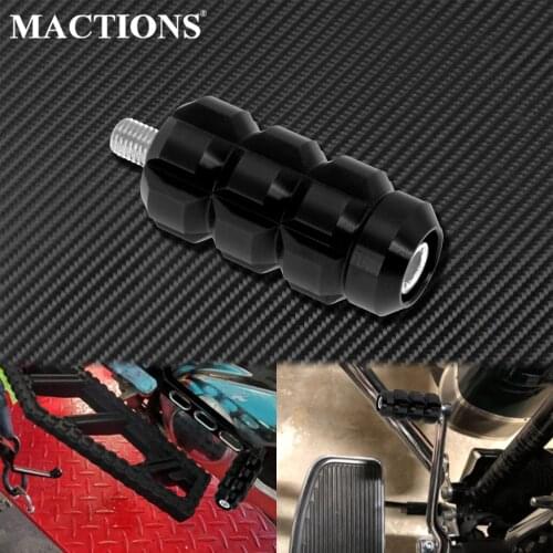 Motorcycle Shift Gear Lever Shifter Peg Black CNC Foot Peg Rest Aluminum For Harley Softail Touring Sportster XL Dyna Custom FLH