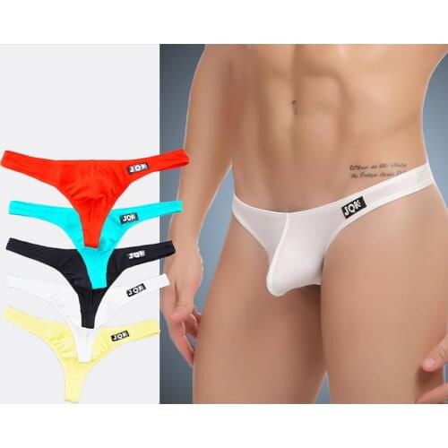 New Mens Underwear Cotton Thongs T-Back G-String Briefs Sexy Strings Breathable Fashion Gay Mens Thong String Homme Lingerie