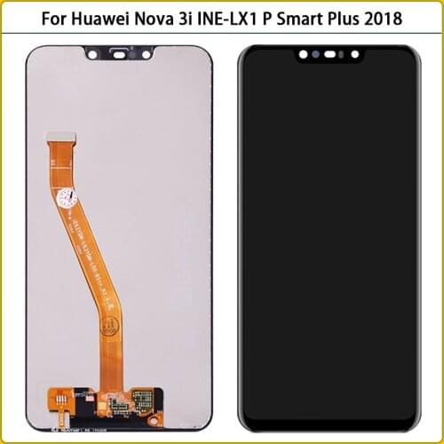 6.3" For Huawei Nova 3i INE-LX1 LX2 L21 LCD Display Touch Screen Digitizer Assembly P Smart Plus 2018 LCD Panel Screen Replace