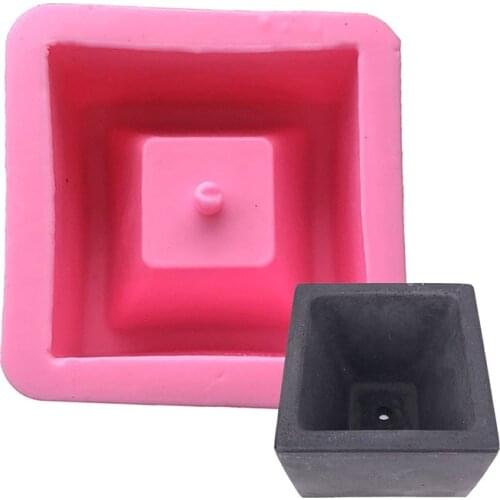 Flowerpot Concrete Silicone Mold For Succulent Plants Round Pen Container Plaster Gypsum Mould Cement Clay Molds