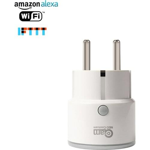 NEO COOLCAM Wifi Smart Plug EU 10A Socket Support Alexa,Google Home Outlet With Timer and Remote Control Via Mobile Phone