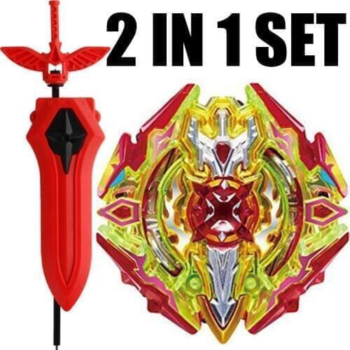 Spinning Top Burst B-111 Random Booster Sieg Xcalibur 5Bump Atomic Toy Kids With Sword Launcher