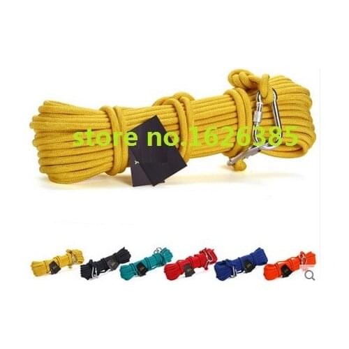 15M 1400KG 10MM aerial work home life-saving tall building safety insurance steel wire rope sport harness lifting sling