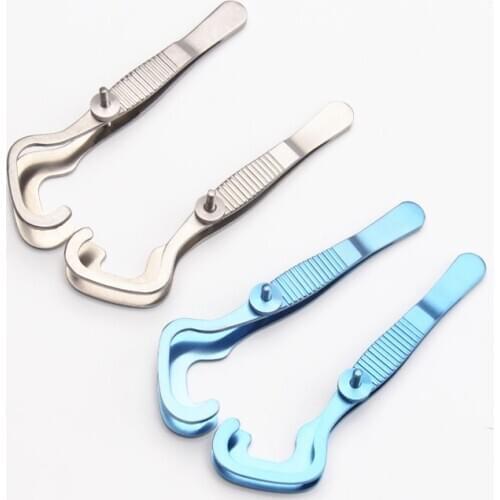 Titanium/Stainless Steel Ophthalmic Chalazion Forceps 86mm surgical ophthalmic instrument