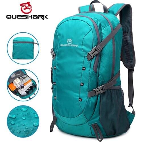 QUESHARK Professional 40L Ultralight Upgrade Waterproof Foldable Outdoor Camping Backpack Climbing Hiking Travel Bag 3 Colors