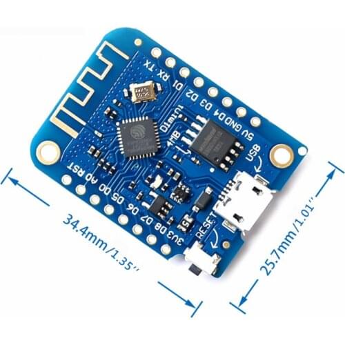 WeMos D1 Mini Pro V3.0 NodeMcu 4MB Bytes Lua WIFI Internet Of Things Development Board Based ESP8266 Nodemcu