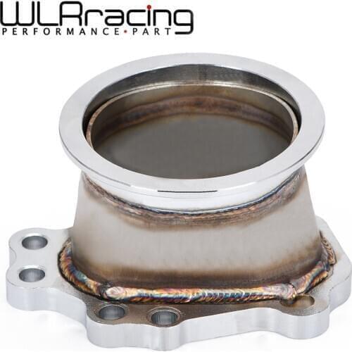 WLR RACING - Turbo Adapter Flange For T25 T28 GT25 GT28 8 Bolt to 3″ 76mm V Band Turbo Outlet Downpipe Flange Adaptor WLR4826