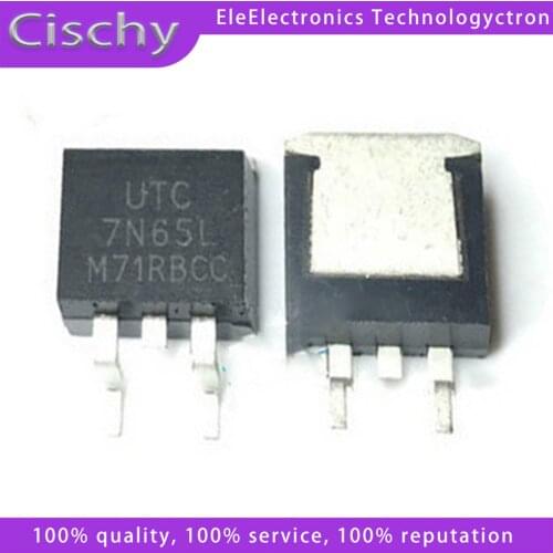 10PCS FQB7N65C UTC7N65L 7N65 TO-263