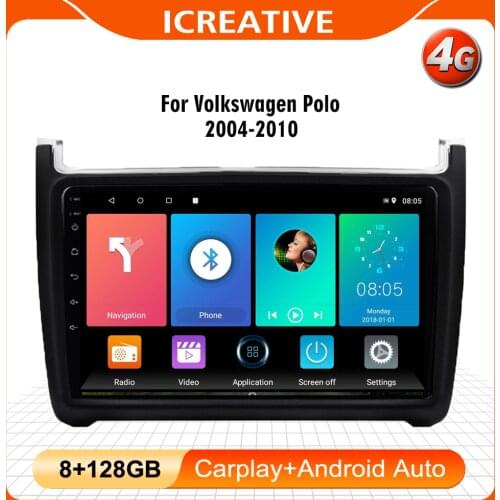 2 Din Car Radio GPS Navigation Multimedia Player For Volkswagen POLO Sedan 2008-2018 Android 8.1 Auto Stereo player