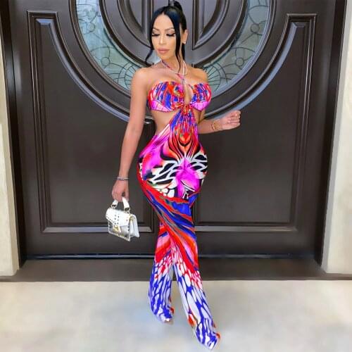 2021 Best Quality Famous Brand Jumpsuits Halter Strapless Off The Shoulder Sexy Bodycon Rompers