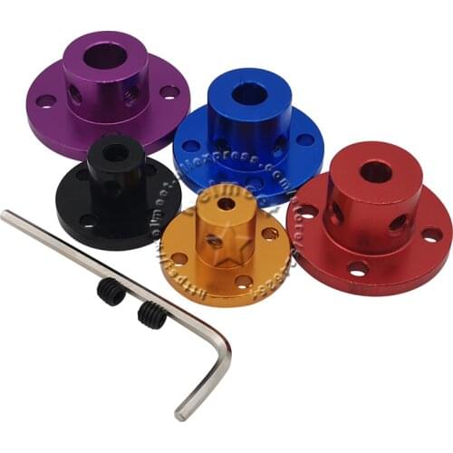 3mm/4mm/5mm/6mm/8mm Aluminum Alloy Rigid Flange Coupling Motor Guide Shaft Coupler Motor Connector
