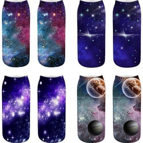 3Pairs3D Socks Hot Sale 3d Printed Unisex Boys Girls Socks Low Cut Ankle Short Funny Harajuku Ankle Socks