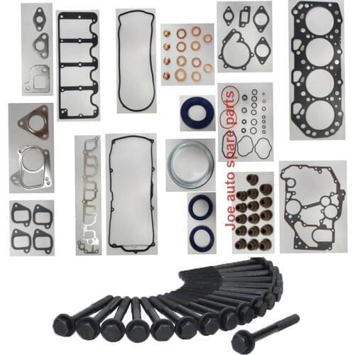 4JX1 4JX1T Full gasket set kit cylinder head bolt nuts screw for ISUZU Bighorn/Trooper OPEL Monterey B DTI HOLDEN Jackaroo 3.0L