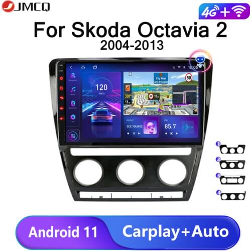 JMCQ Andriod 9.0 Car Radio For Volkswagen SKODA Octavia 2 2004-2013 player Multimedia Video Player 2Din RDS DSP Navigaion GPS