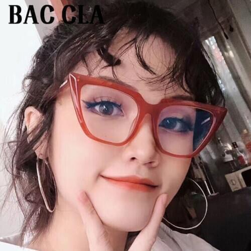 BAC CLA Retro Cat Eyes Glasses Frame Brand Vintage Women&Men Optical Clear Plain Glasses Myopia Glasses Frame Eyewear Glasses