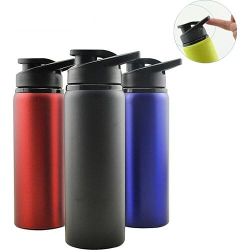 Bpa Free Hot Sale 750ml Bicycle Kettle Sports&outdoor Water Bottle 304 Stainless steel Direct Drinking Cup Portable Handle Lid