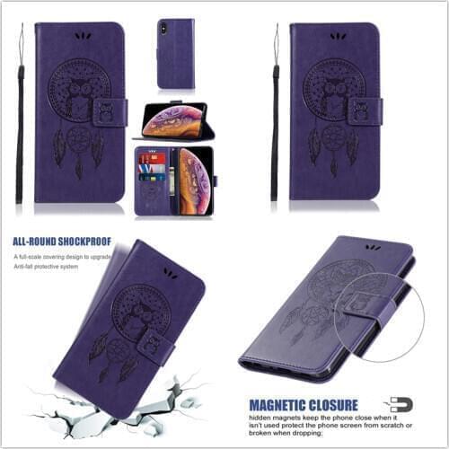 Wallet Phone Case for Huawei Mate 30 Psmart Pro nova 5i Cute Cartoon Embossed Coque Leather Flip Multi-function Cover Honor V20